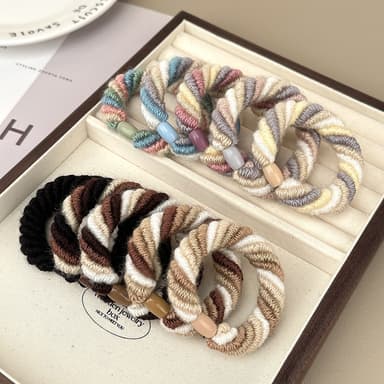 Joustavat hiusnauhat Scrunchy-hiussideköydet, 10-osaiset Model 5