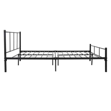 Metallisänky 160x200cm teräsrunkoinen sänky, jossa pääty ja hiljainen runko