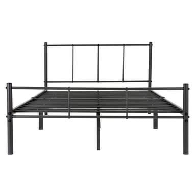 ML Design Metallinen sänky 120x200cm teräsrunko, musta
