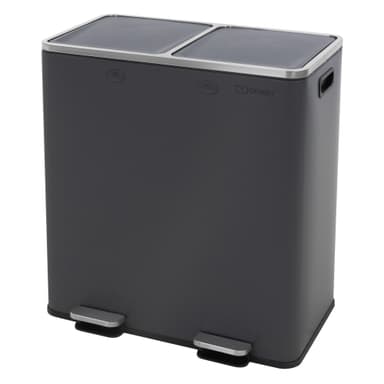 ML-Design Jätekori keittiöön 2x 30L (60L) Antrasiitti