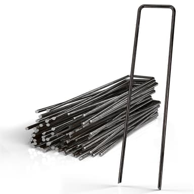 Maa-ankkuri 100x Maanaula 150 x 25 x 2,7 mm (musta)