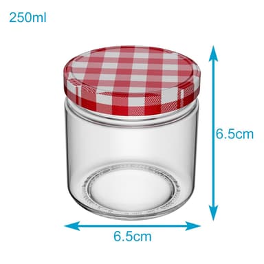 25x Säilykepurkki 150 ml Pienet lasipurkit hillopurkit