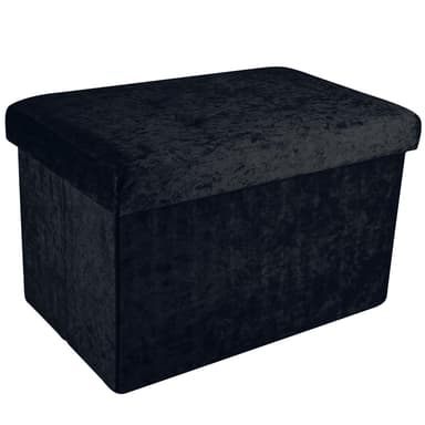 Taitettava Jakkara Penkki 49x30x30cm (musta)