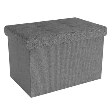 Taitettava Jakkara 49x30x30 cm Jalkatuki (harmaa)