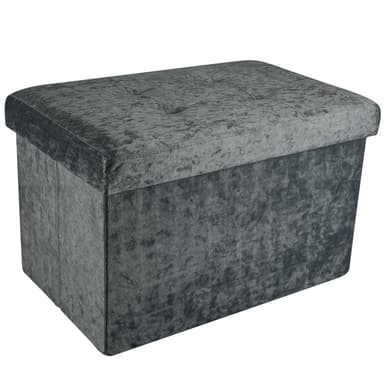 Taitettava Jakkara Penkki 49x30x30cm (harmaa)