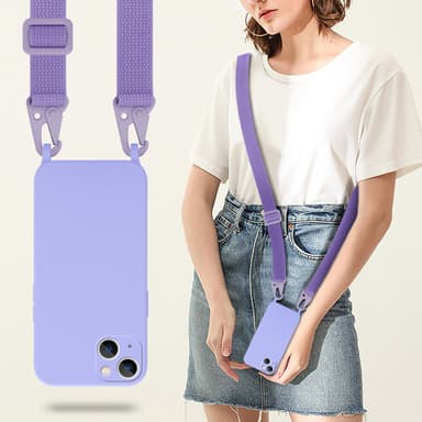 Suojakuori iPhone 14 Kotelo Ketju (Violetti)