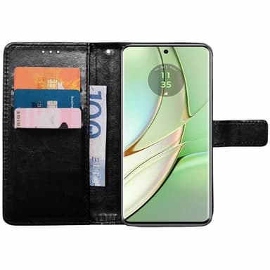 Lompakkokotelo 3-kortti Motorola Edge 40 5G - Musta