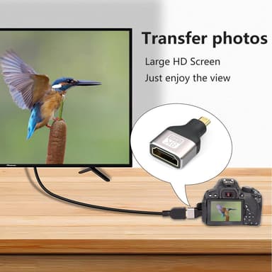 NÖRDIC HDMI 8K -sovitin HDMI naaras - Micro HDMI uros