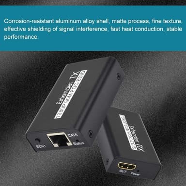 NÖRDIC HDMI Cat6 -laajennus, 60 m, 1080p 60 Hz, HD EDID -toiminto, HDMI-laajennus, Plug & Play