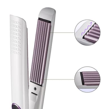 Hair Crimper, Volumizing Crimper Hiussilitysrauta Valkoinen