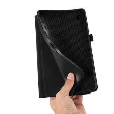 Samsung Galaxy Tab A9+ -tablettikotelon kansi kangasrakenne - musta
