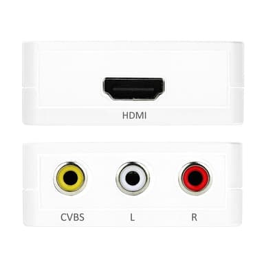 Mini komposiitti RCA CVBS AV - Full HD 1080P HDMI-muunnin sovitin
