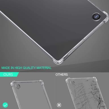 Samsung Galaxy Tab A9+ Kuori Kirkas TPU + Reunahiomattu