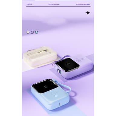 10 000 mAh nopea kannettava Powerbank Supernopea lataus USB-C 22,5 W