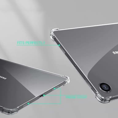 Samsung Galaxy Tab A9+ Kuori Kirkas TPU + Reunahiomattu