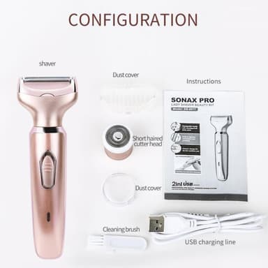 SONAX PRO Sähköparranajokone 2-in-1 vedenpitävä karvanpoisto