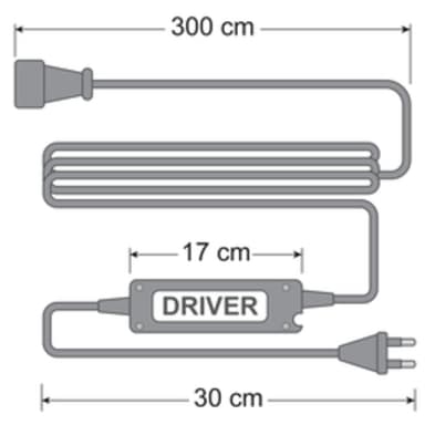 Ulkokäyttöön tarkoitettu LED-himmennin sis. kaukosäätimen, enintään 500W