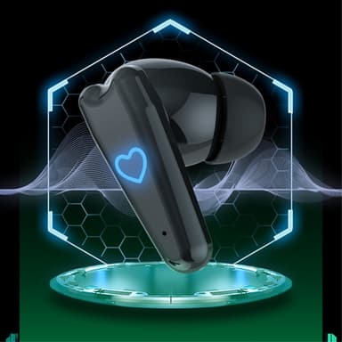 Bluetooth 5.3 In-Ear kuulokkeet + sydänlatauskotelo - Sininen
