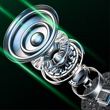 Bluetooth 5.3 In-Ear kuulokkeet + sydänlatauskotelo - Sininen