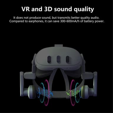 Meta Quest 3 VR otsapanta etusuojat kuulosuojaimet