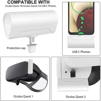 Ulkoinen akku Power Bank Oculus Quest 1 2 VR-lasit 5000mAh