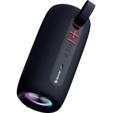 DENVER BTL-360B Bluetooth-högtalare med RGB ljus.