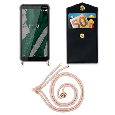 Nokia 1 PLUS Suojakuori Kotelo (Vaaleanpunainen)