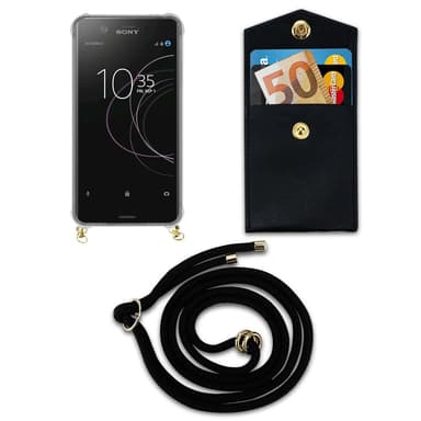 Sony Xperia XZ1 Suojakuori Kotelo (Musta)