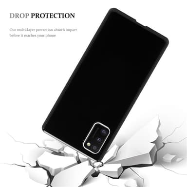 Samsung Galaxy A41 Suojakuori Kotelo (Musta)
