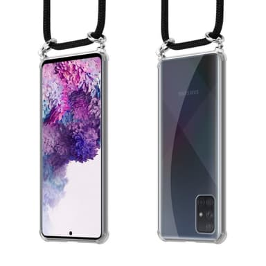 Samsung Galaxy A71 4G Suojakuori Kotelo (Musta)