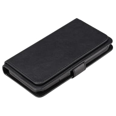SKALO Samsung A05s 4G 10-lokeroa Lompakkokotelo - Musta