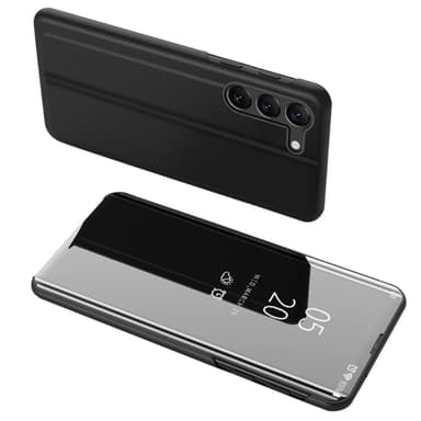 SKALO Samsung S24 Clear View Mirror Lompakko - Musta