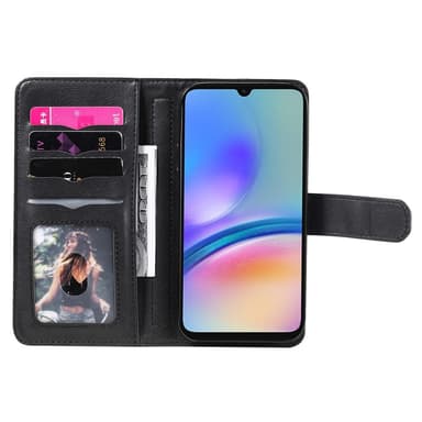 SKALO Samsung A05s 4G 10-lokeroa Lompakkokotelo - Musta