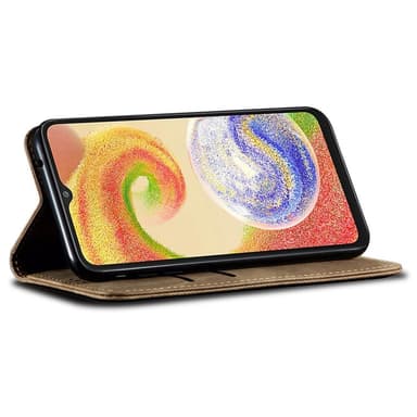 SKALO Samsung S24 Jeans Lompakkokotelo - Khaki