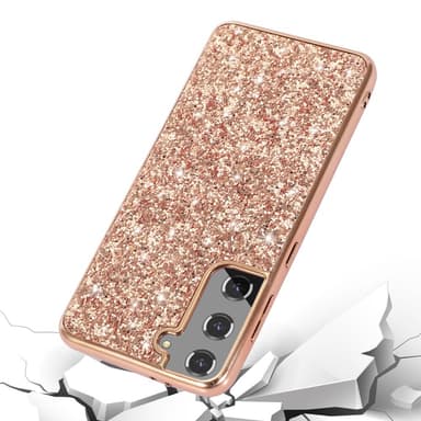 SKALO Samsung S24 Glitteriä TPU Suojakuori - Ruusukulta