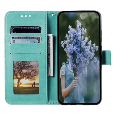 SKALO Samsung S24+ Mandala lompakkokotelo - Turkoosi
