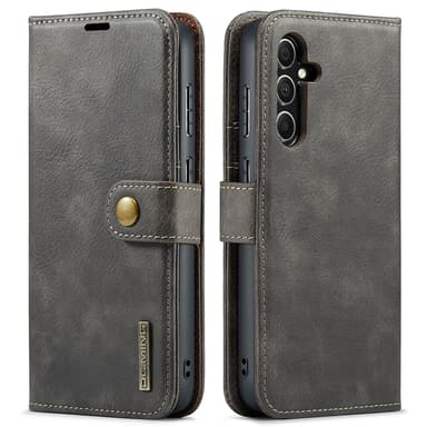 DG MING Samsung S23 FE 2-in-1 magneetti lompakkokotelo - Harmaa