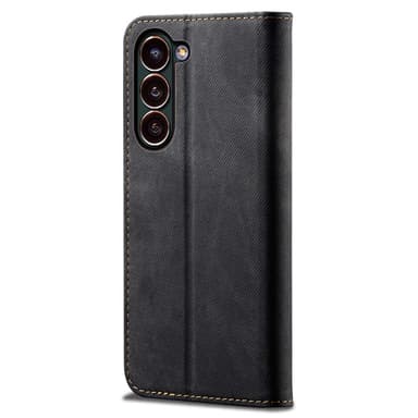 SKALO Samsung S24 Jeans Lompakkokotelo - Musta