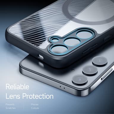 DUX DUCIS Samsung S24 Aimo Series Magnetic Ring Suojakuori - Musta