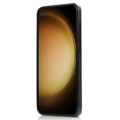 SKALO Samsung S24 PU-nahkainen Suojakuori Lompakolla - Musta