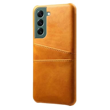 SKALO Samsung S24 PU-nahkainen Suojakuori Lompakolla - Vaaleanruskea