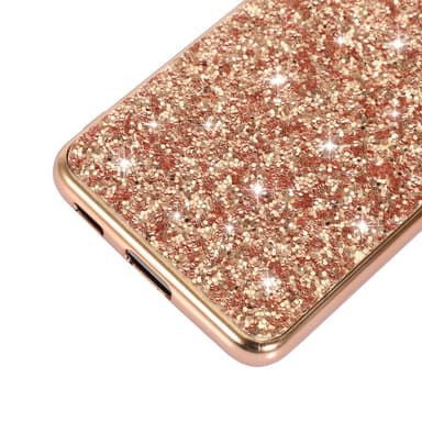 SKALO Samsung S24 Glitteriä TPU Suojakuori - Ruusukulta
