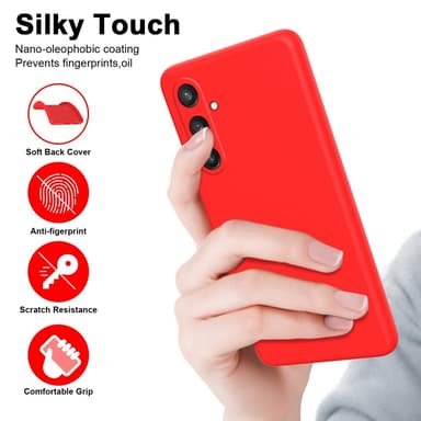 SKALO Samsung S24 Ultraohut TPU-kuori - Punainen