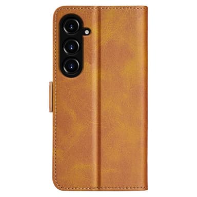SKALO Samsung S23 FE Premium Wallet Lompakkokotelo - Ruskea