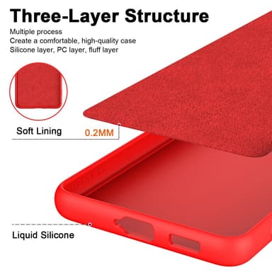 SKALO Samsung S24 Ultraohut TPU-kuori - Punainen