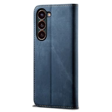 SKALO Samsung S24 Jeans Lompakkokotelo - Sininen