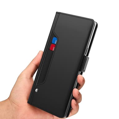 SKALO Samsung S24 Kortinhaltijan peililompakko - Musta