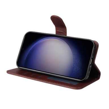 SKALO Samsung S24 PU-nahkainen Lompakkokotelo - Ruskea