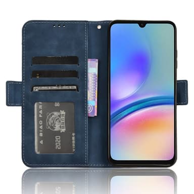 SKALO Samsung A05s 4G 6-lokeroa Lompakkokotelo - Sininen