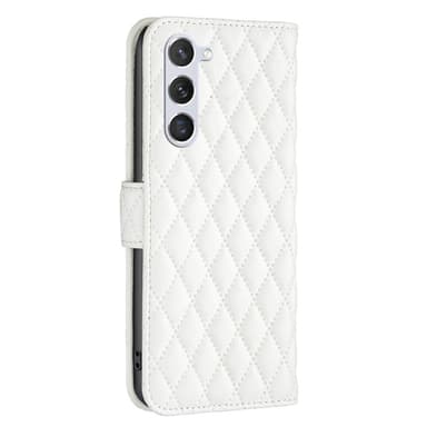 SKALO Samsung S24 BINFEN COLOR Tikattu Lompakko - Valkoinen